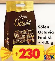 ŞÖLEN OCTAVİA FINDIKLI ÇİKOLATA 400 G - BAYRAM ŞEKERİ/ÇİKOLATASI